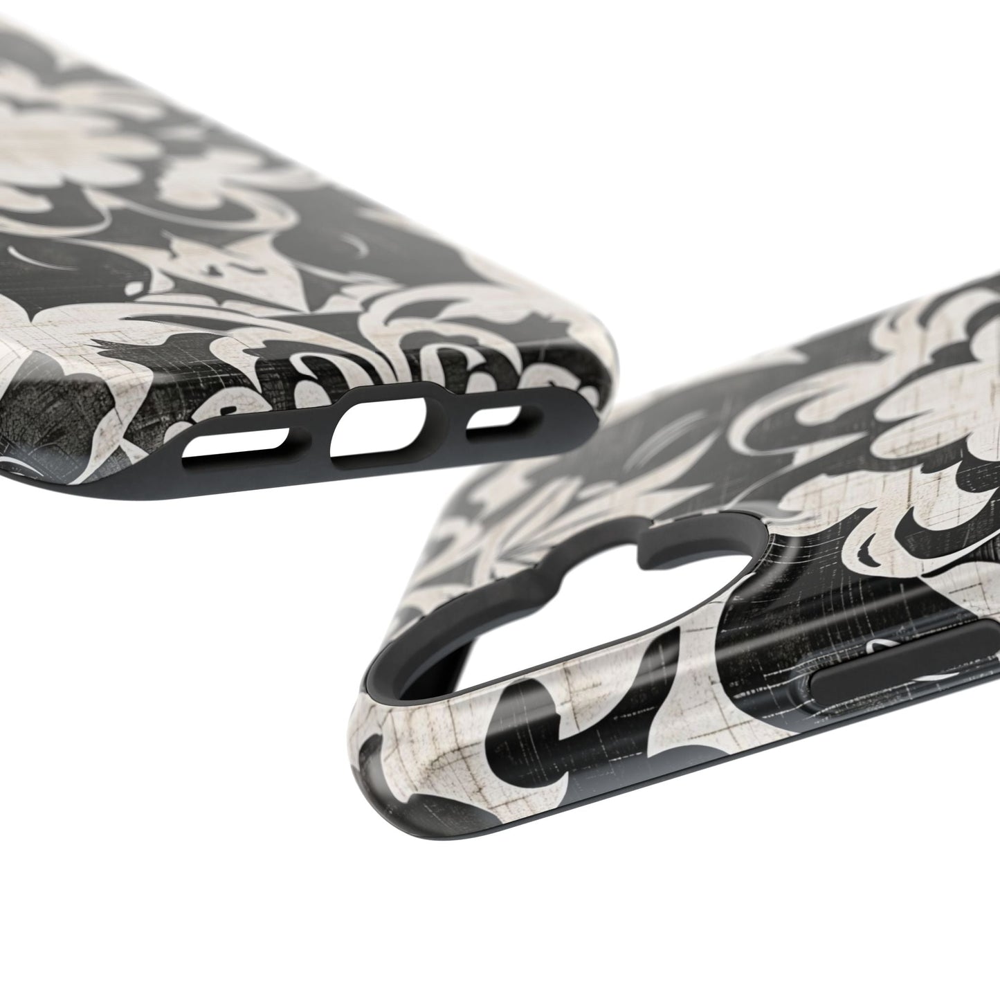 Damask Black & White Magnetic Impact Phone Case - DIGITAL X