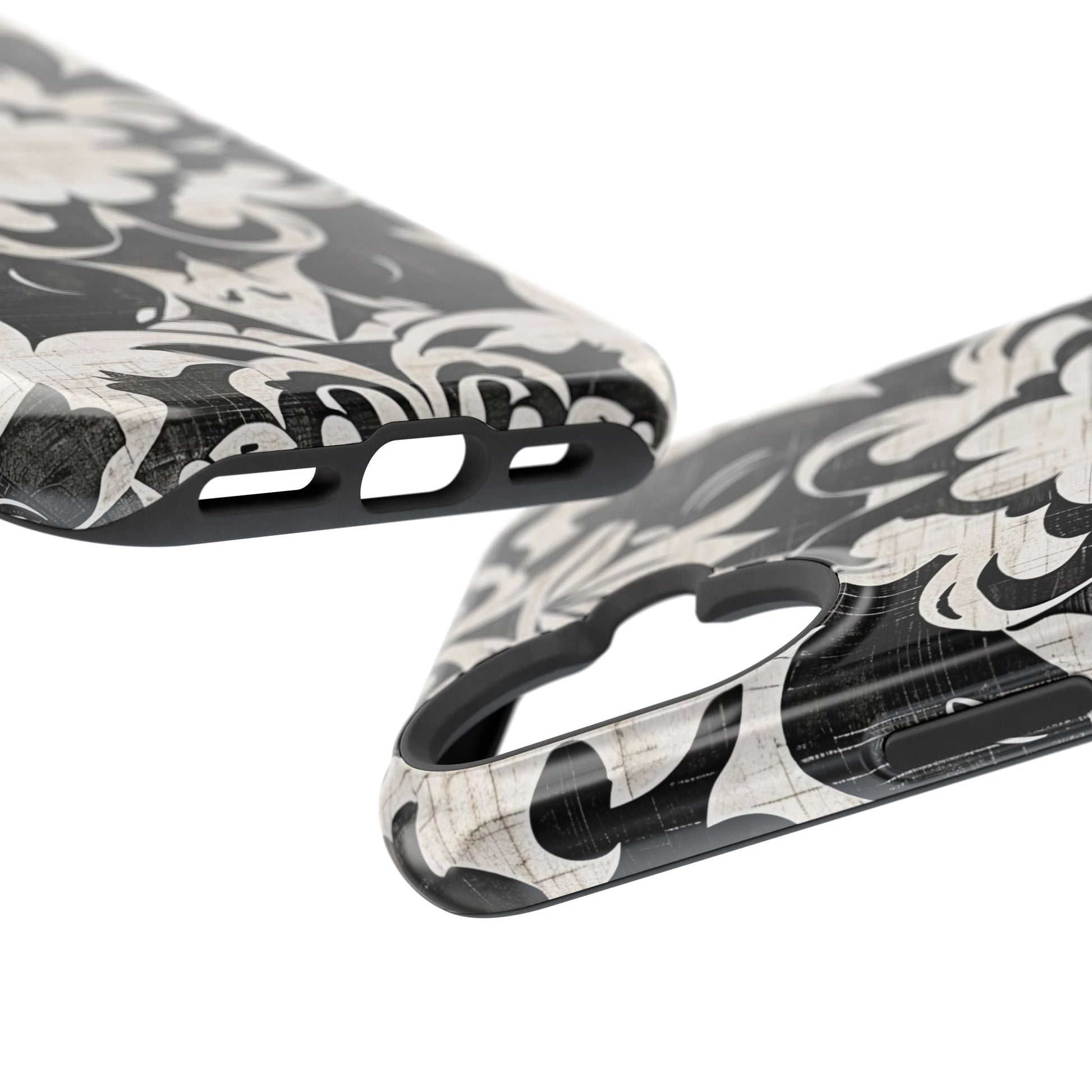 Damask Black & White Magnetic Impact Phone Case - DIGITAL X