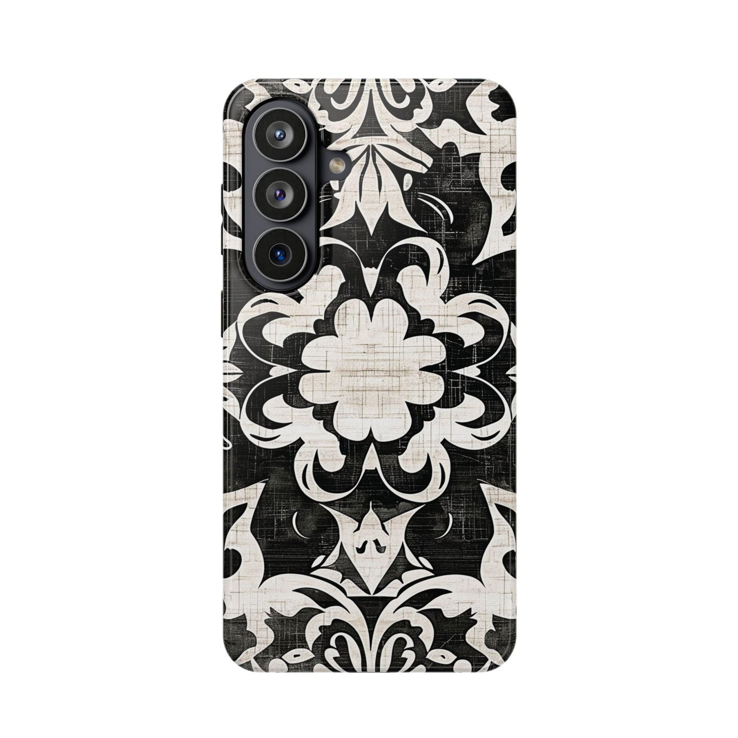 Damask Black & White Magnetic Impact Phone Case - DIGITAL X