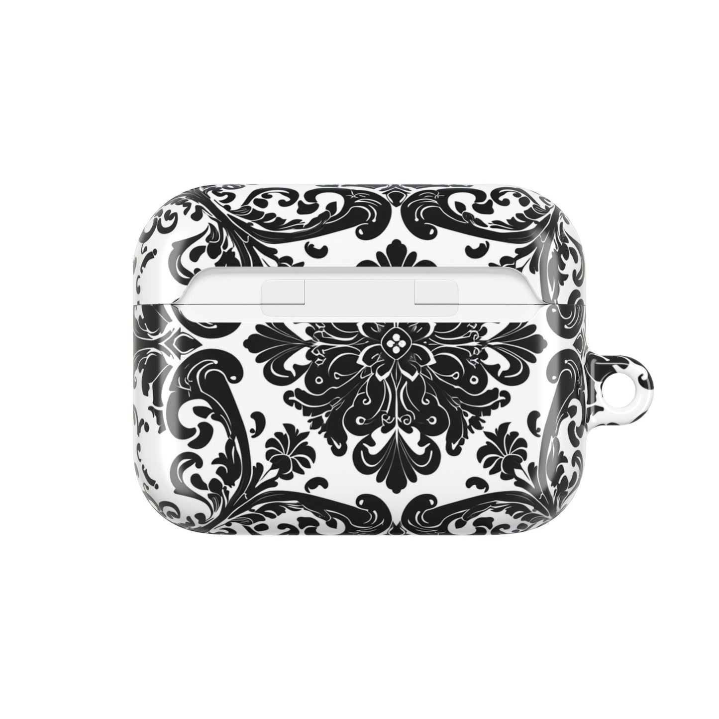 Damask Pattern AirPod Case — Black & White Elegant Protective Cover - DIGITAL X