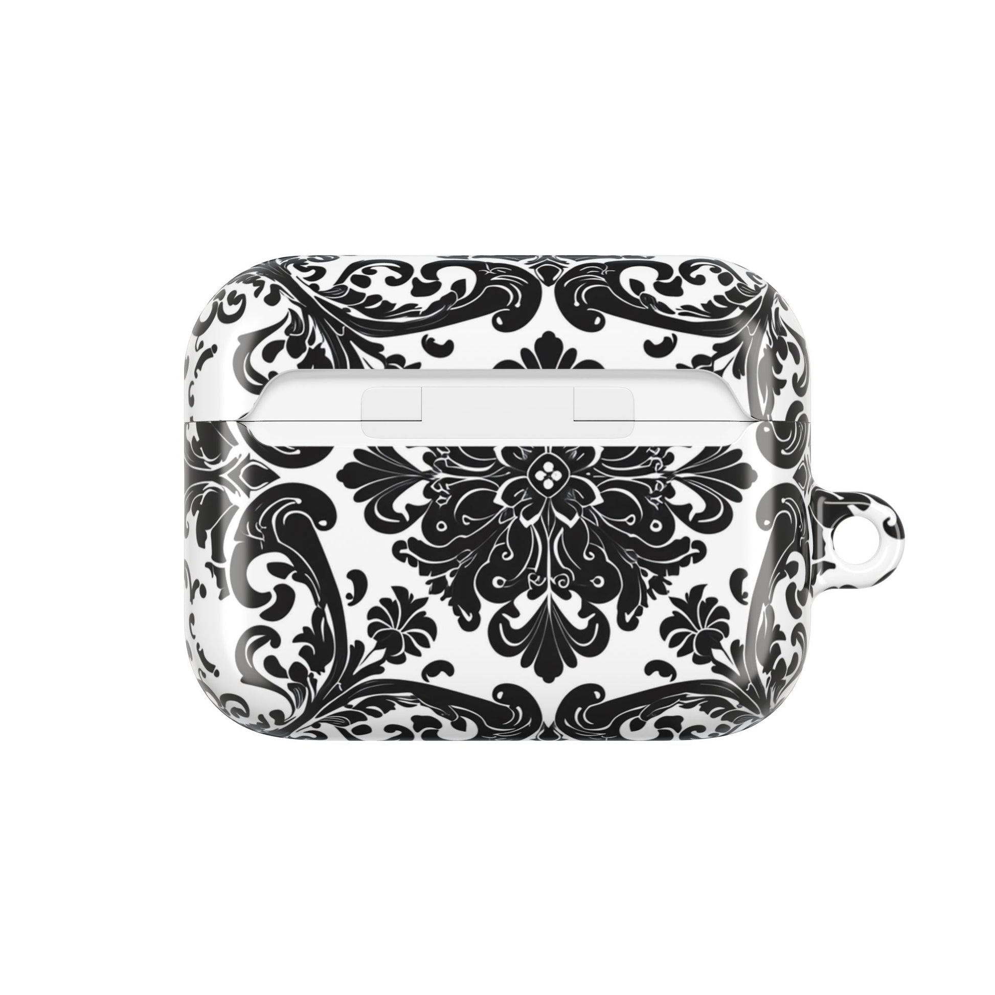 Damask Pattern AirPod Case — Black & White Elegant Protective Cover - DIGITAL X