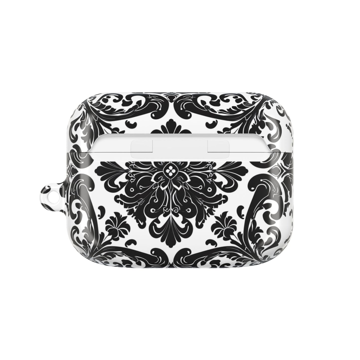 Damask Pattern AirPod Case — Black & White Elegant Protective Cover - DIGITAL X
