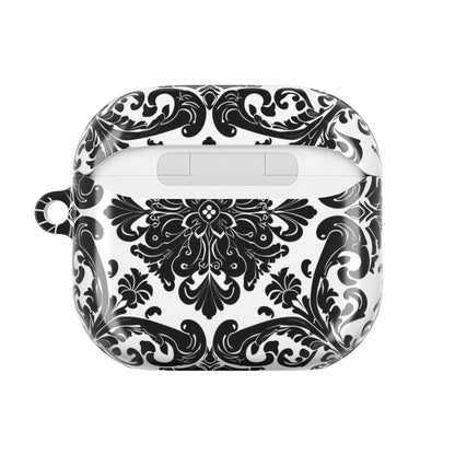 Damask Pattern AirPod Case — Black & White Elegant Protective Cover - DIGITAL X