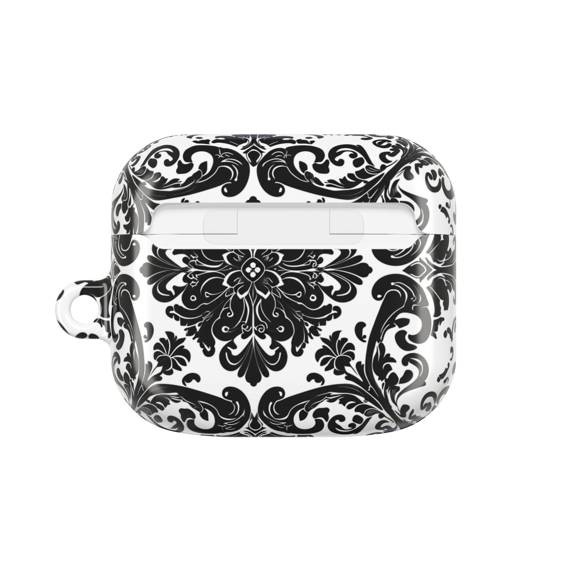 Damask Pattern AirPod Case — Black & White Elegant Protective Cover - DIGITAL X