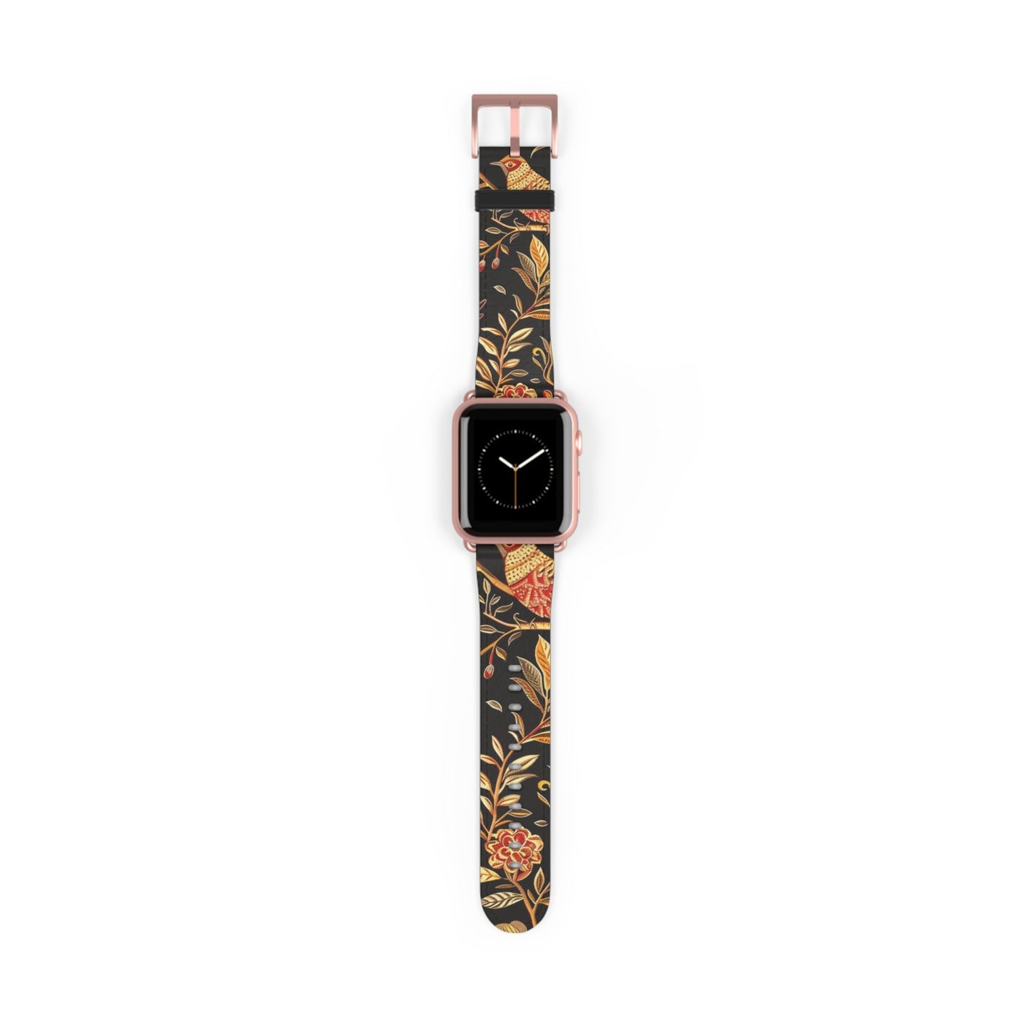 Floral Autumn Watch Band – Vintage Fall Leaves Apple Watch Strap - DIGITAL X