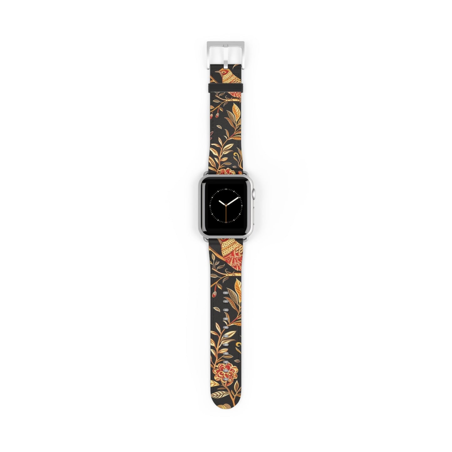Floral Autumn Watch Band – Vintage Fall Leaves Apple Watch Strap - DIGITAL X
