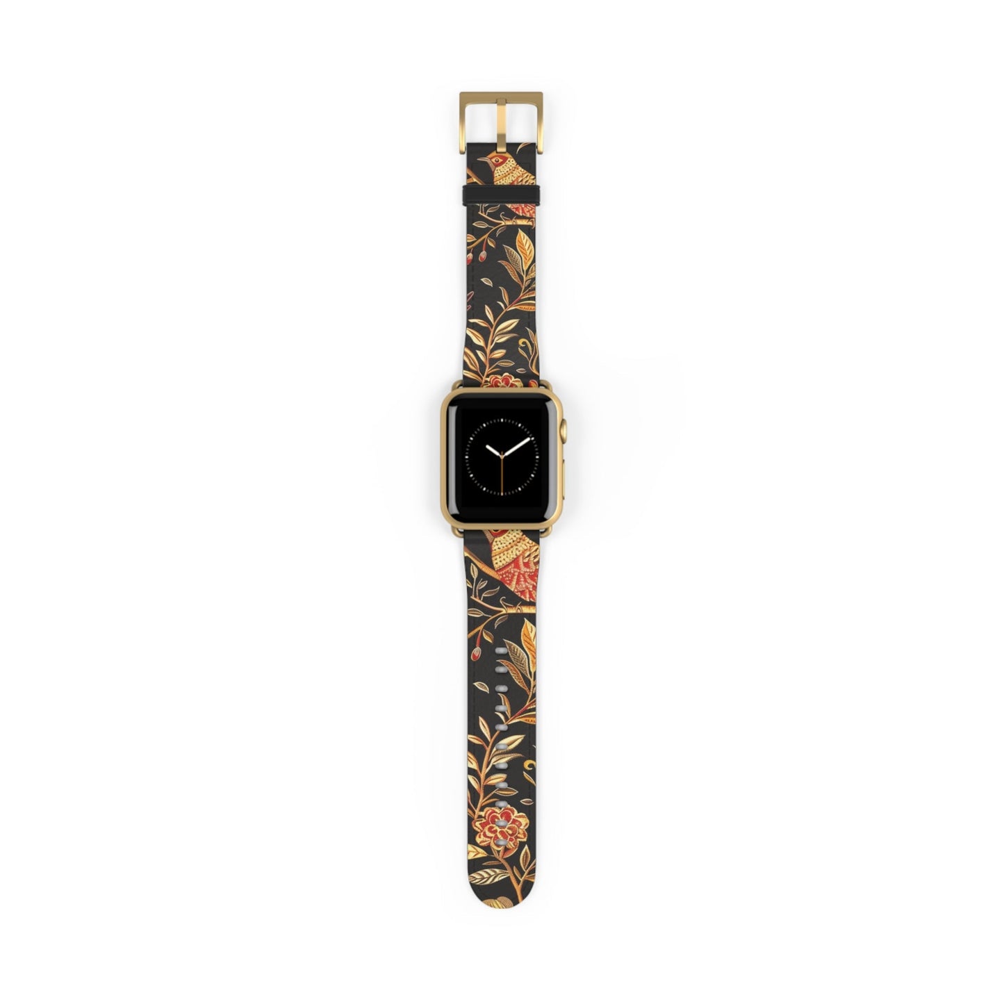 Floral Autumn Watch Band – Vintage Fall Leaves Apple Watch Strap - DIGITAL X