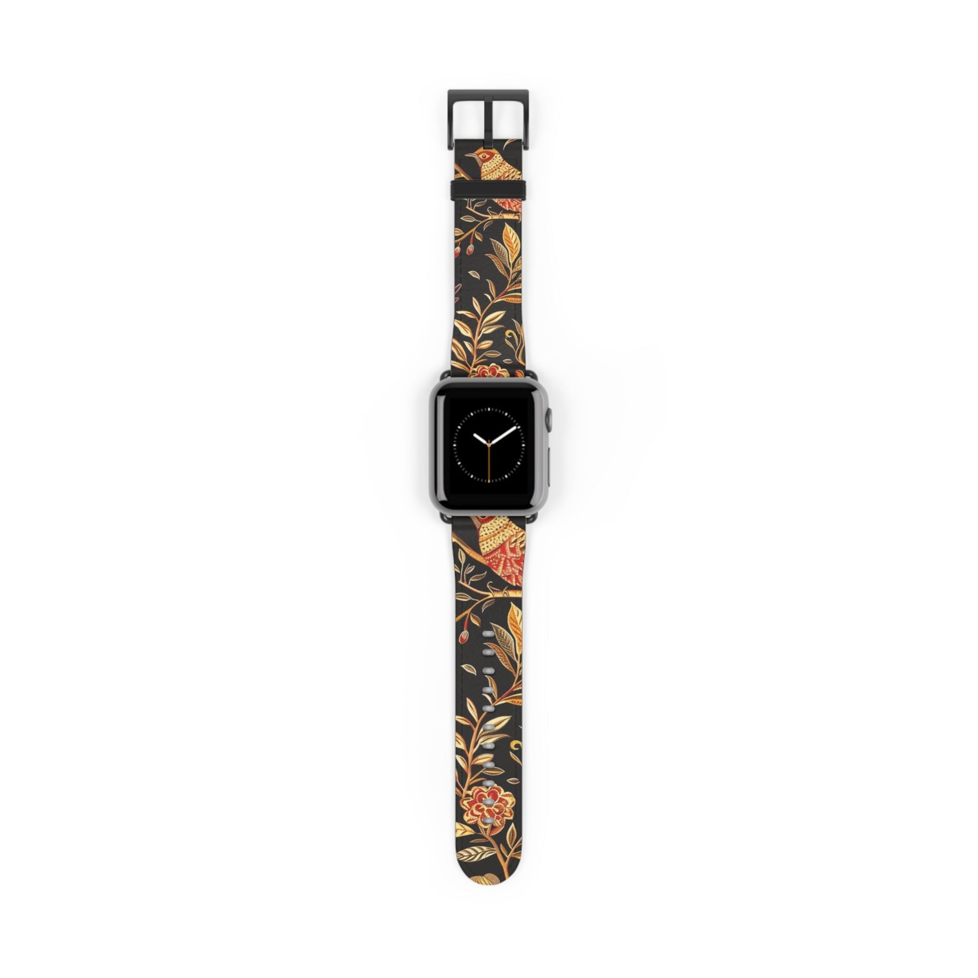 Floral Autumn Watch Band – Vintage Fall Leaves Apple Watch Strap - DIGITAL X