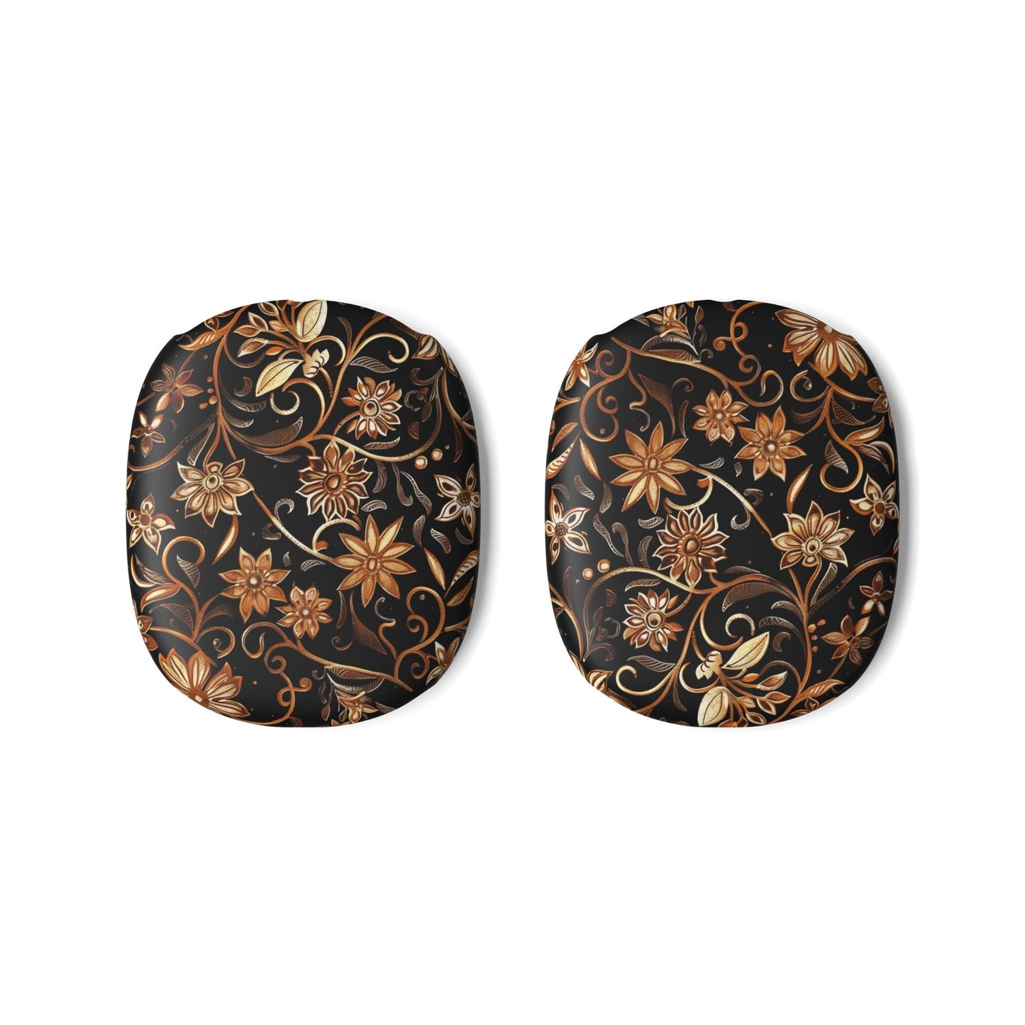 Floral Baroque AirPod Max Case — Vintage Gold Black Earcup Skins - DIGITAL X