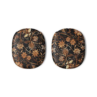 Floral Baroque AirPod Max Case — Vintage Gold Black Earcup Skins - DIGITAL X
