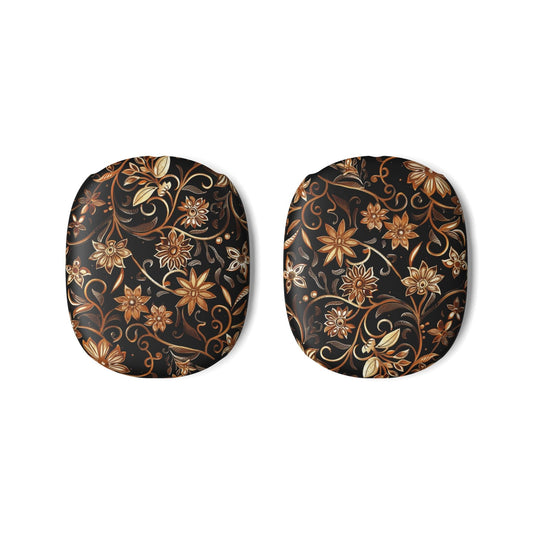 Floral Baroque AirPod Max Case — Vintage Gold Black Earcup Skins - DIGITAL X
