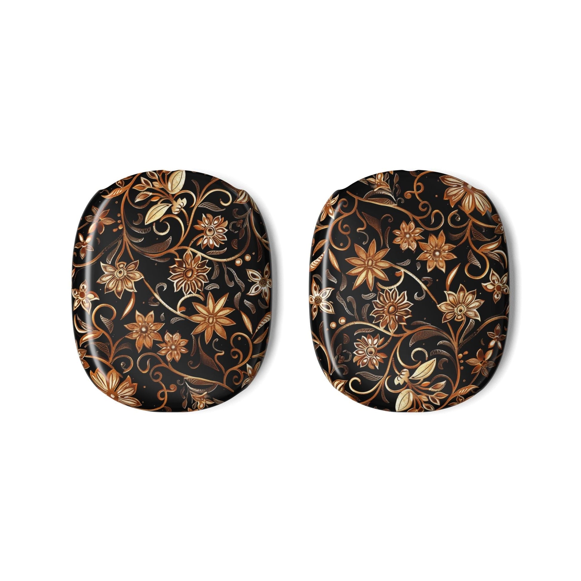 Floral Baroque AirPod Max Case — Vintage Gold Black Earcup Skins - DIGITAL X