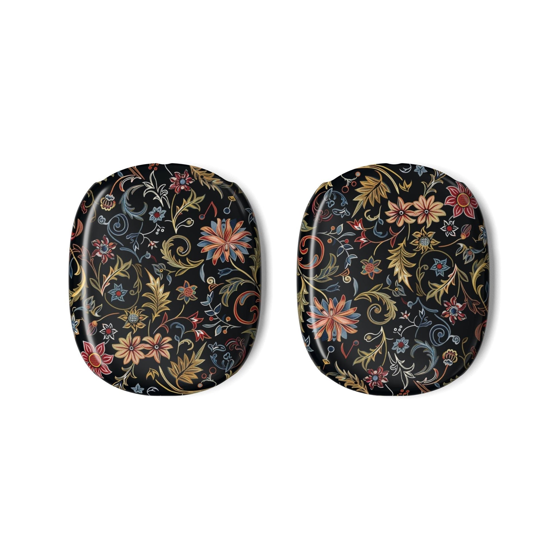 Floral Baroque AirPods Max Case — Vintage Black Floral Protective Covers - DIGITAL X