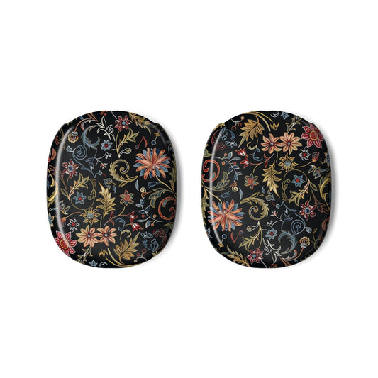 Floral Baroque AirPods Max Case — Vintage Black Floral Protective Covers - DIGITAL X