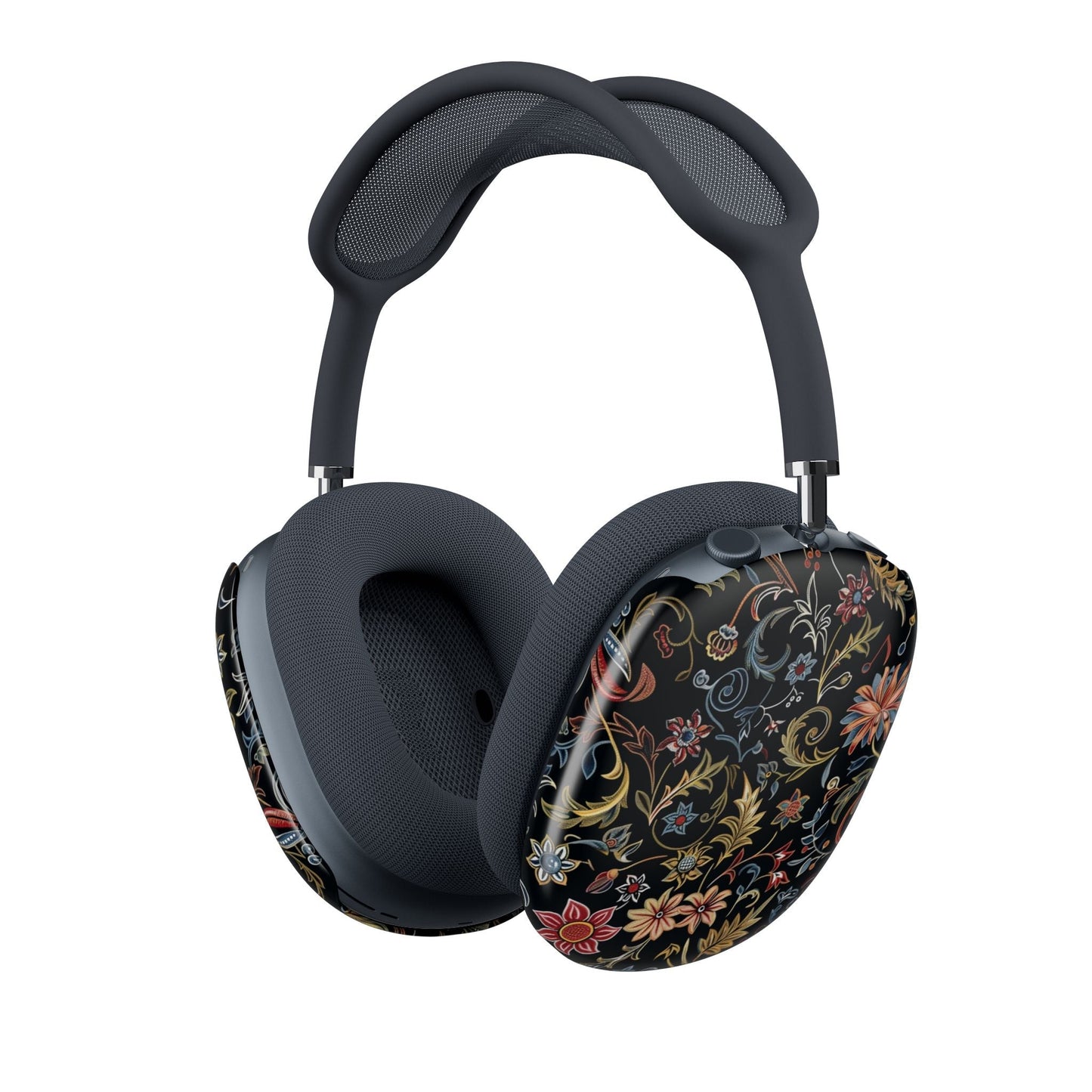 Floral Baroque AirPods Max Case — Vintage Black Floral Protective Covers - DIGITAL X