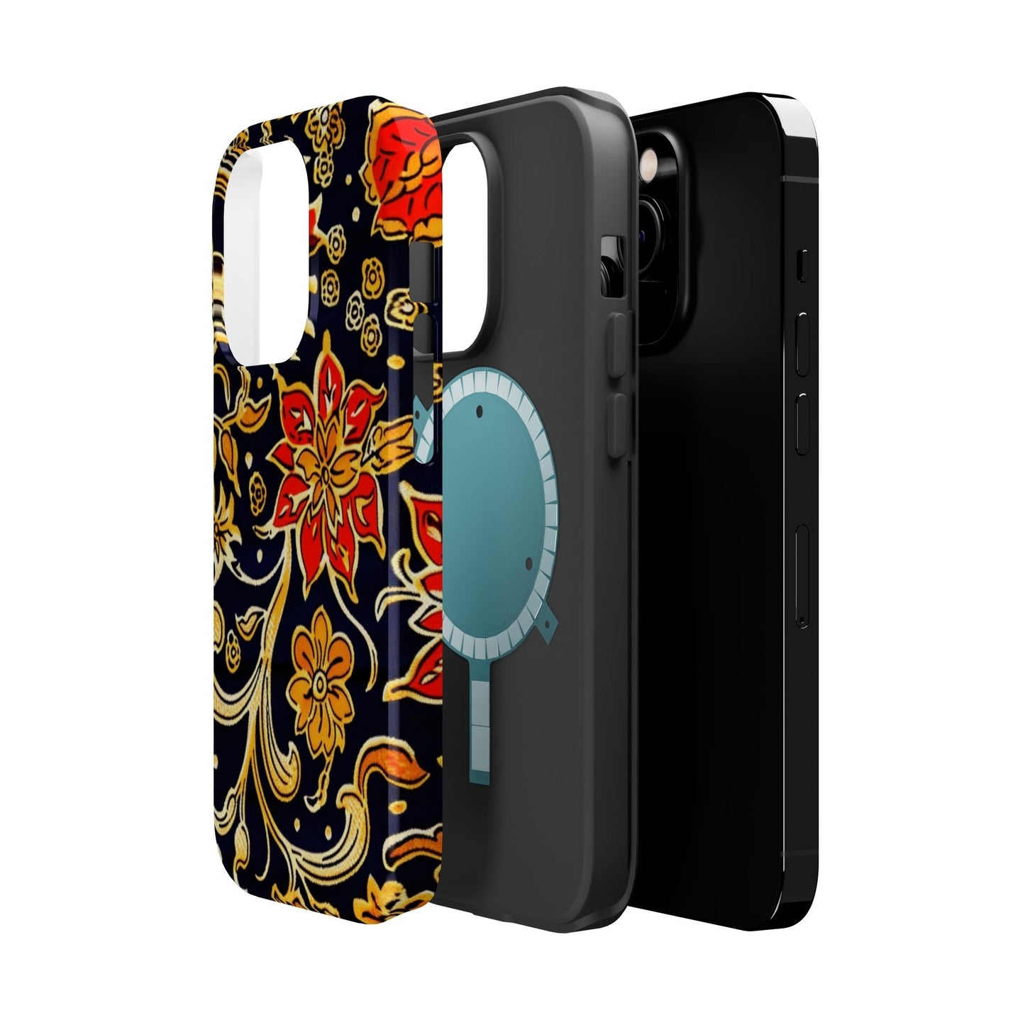 Floral Baroque Magnetic Impact Phone Case - DIGITAL X