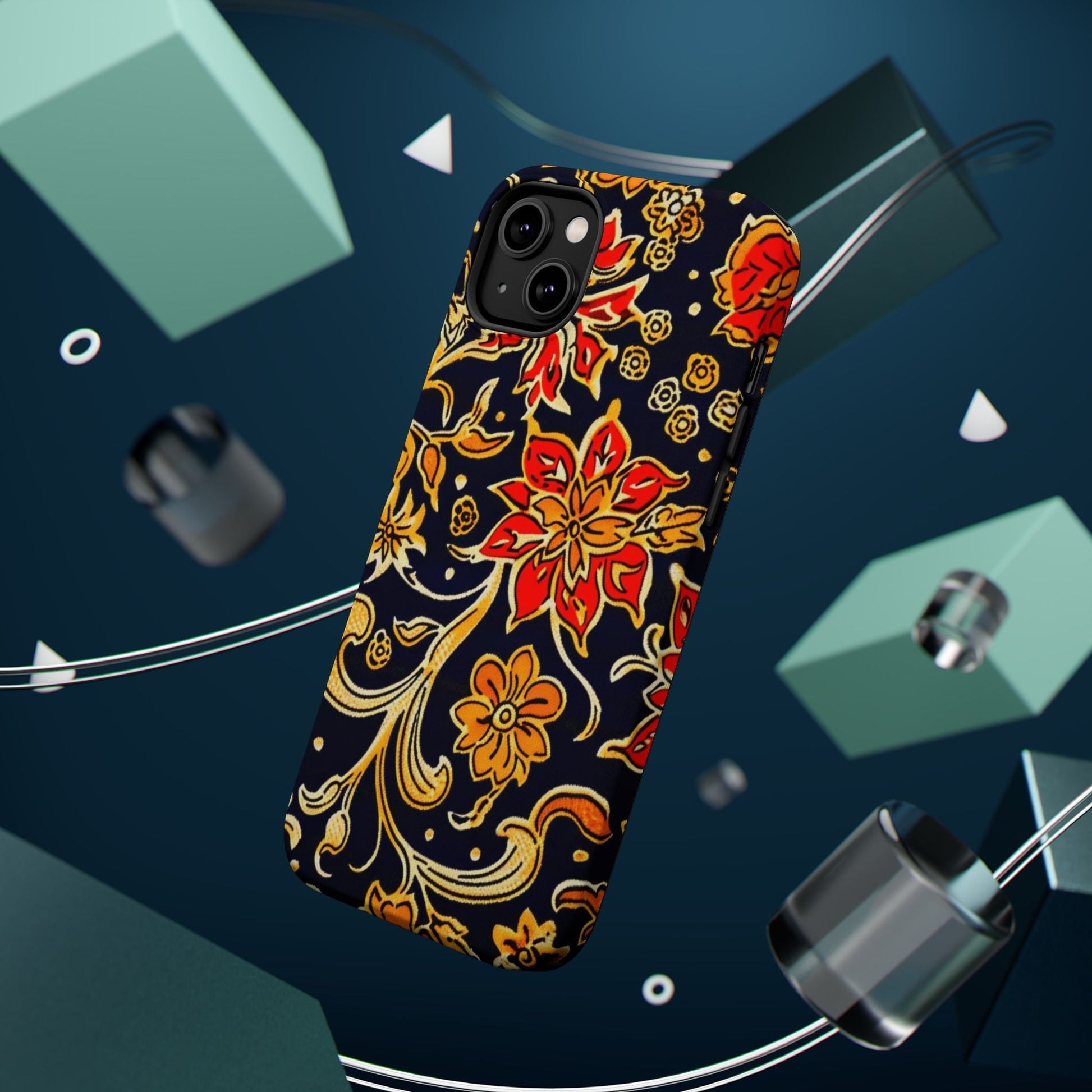 Floral Baroque Magnetic Impact Phone Case - DIGITAL X