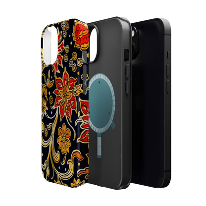 Floral Baroque Magnetic Impact Phone Case - DIGITAL X