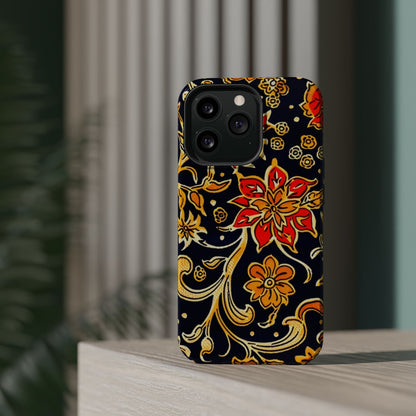 Floral Baroque Magnetic Impact Phone Case - DIGITAL X