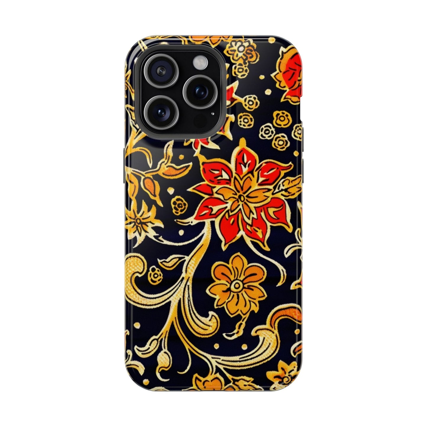 Floral Baroque Magnetic Impact Phone Case - DIGITAL X