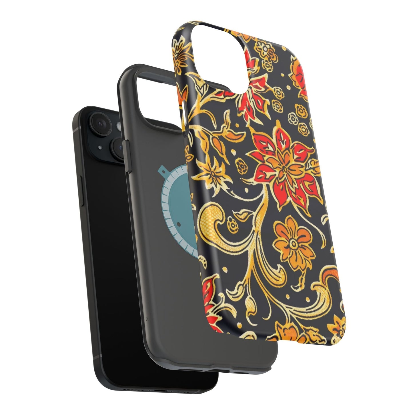 Floral Baroque Magnetic Impact Phone Case - DIGITAL X