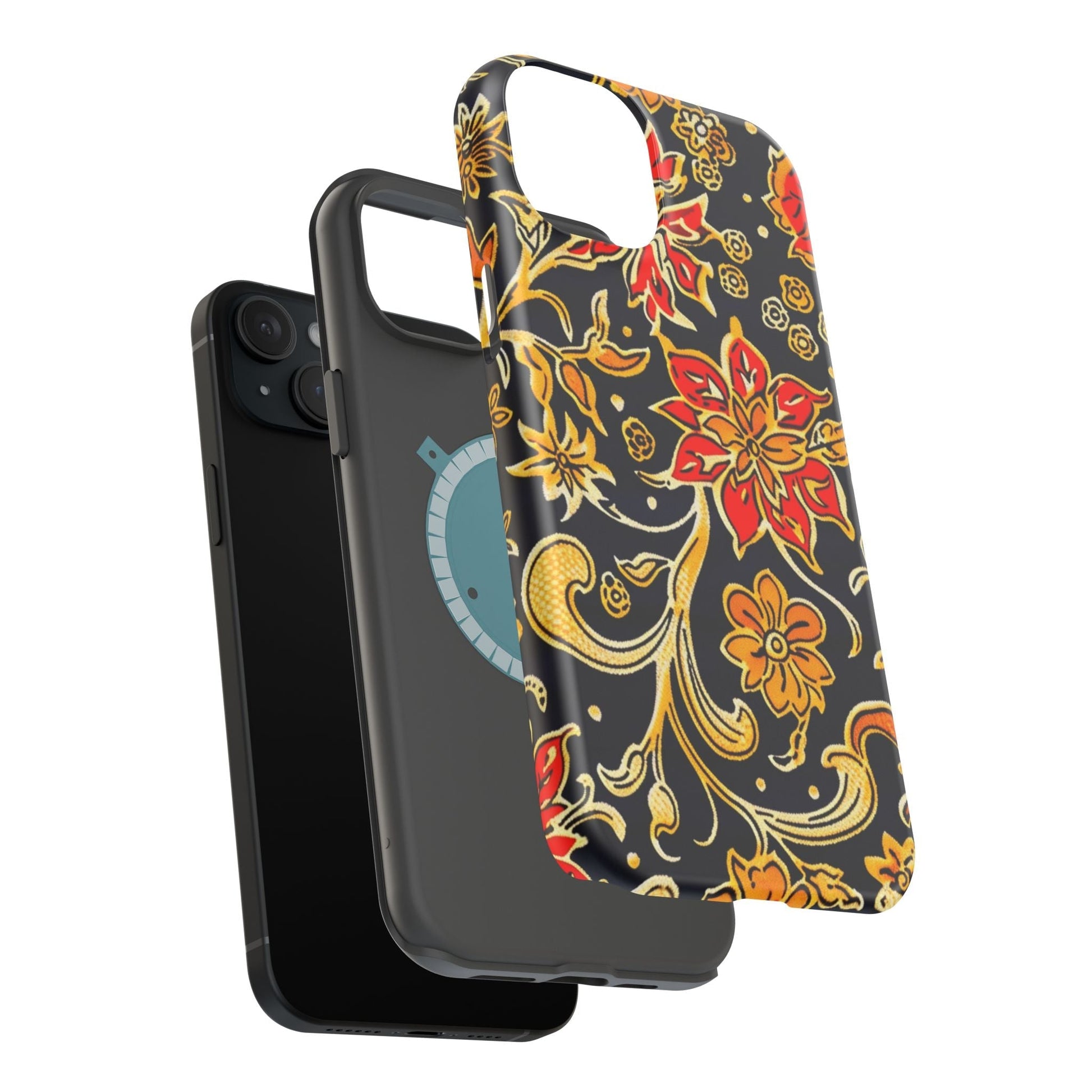 Floral Baroque Magnetic Impact Phone Case - DIGITAL X