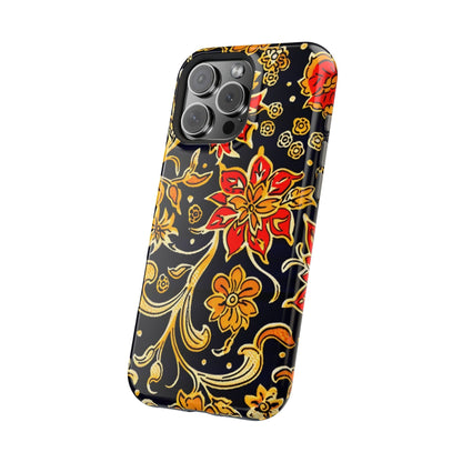 Floral Baroque Magnetic Impact Phone Case - DIGITAL X