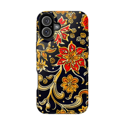 Floral Baroque Magnetic Impact Phone Case - DIGITAL X