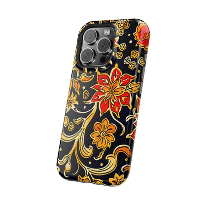 Floral Baroque Magnetic Impact Phone Case - DIGITAL X