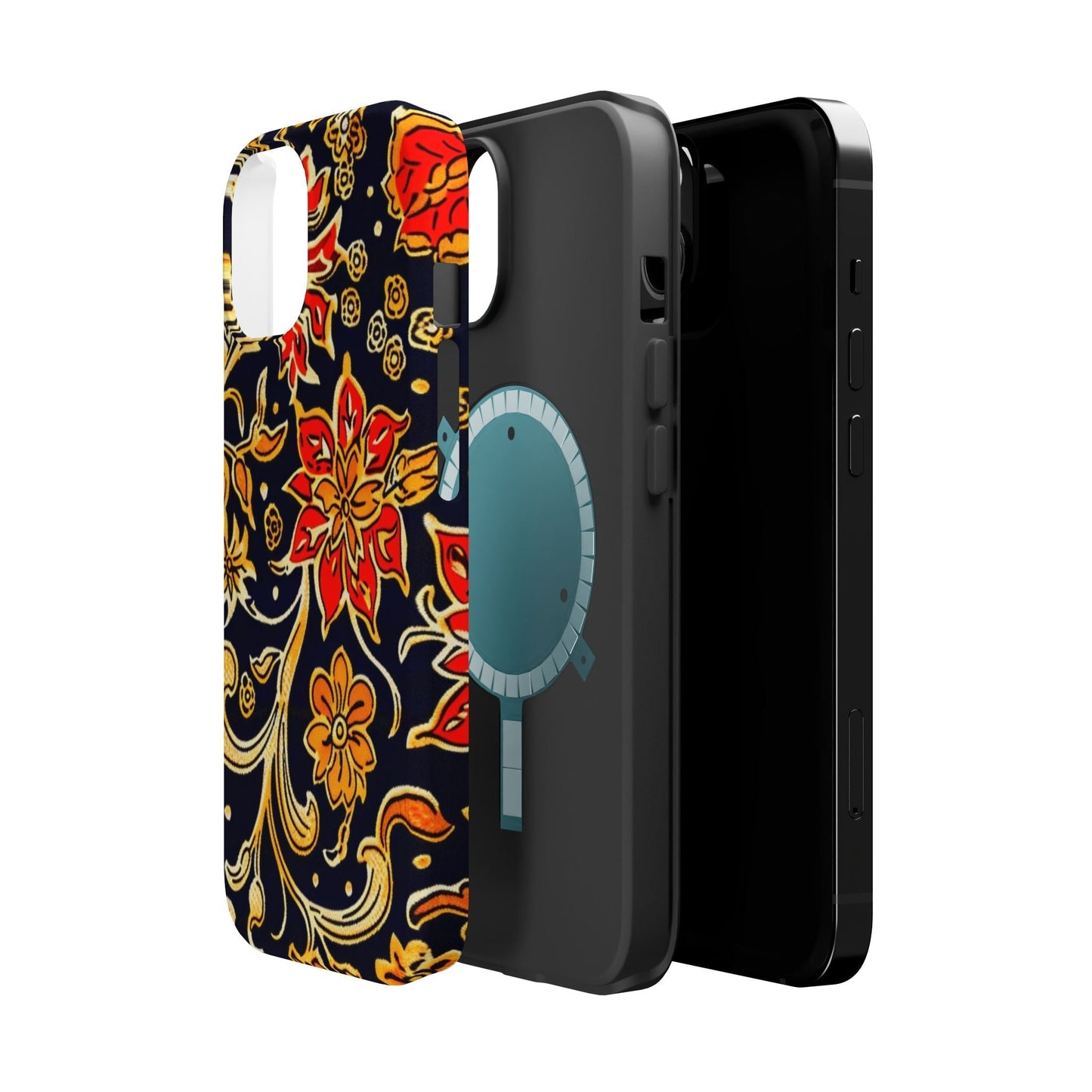 Floral Baroque Magnetic Impact Phone Case - DIGITAL X