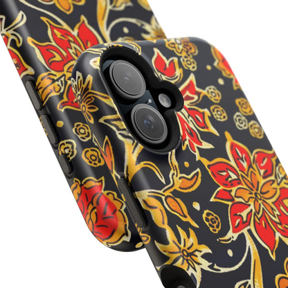 Floral Baroque Magnetic Impact Phone Case - DIGITAL X