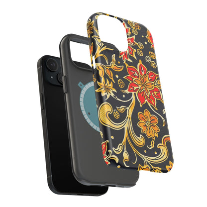 Floral Baroque Magnetic Impact Phone Case - DIGITAL X