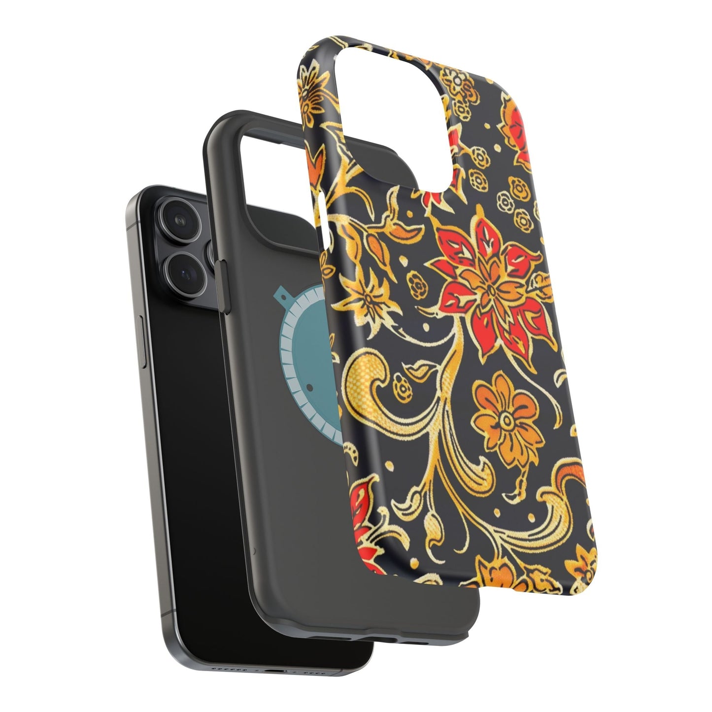 Floral Baroque Magnetic Impact Phone Case - DIGITAL X