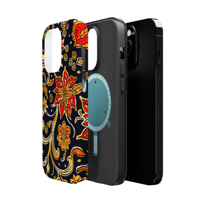 Floral Baroque Magnetic Impact Phone Case - DIGITAL X
