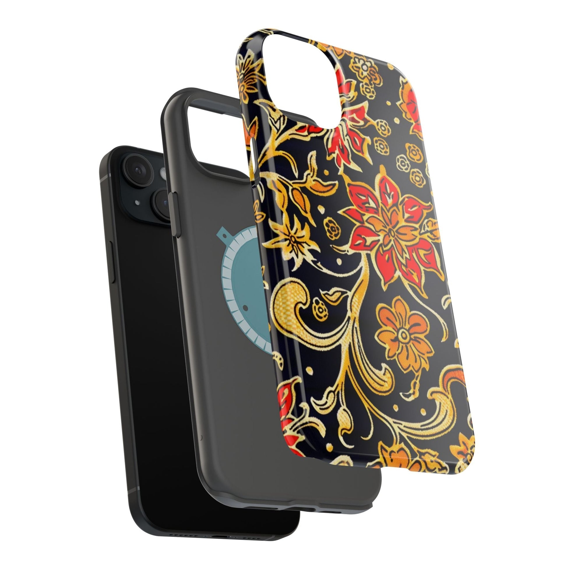 Floral Baroque Magnetic Impact Phone Case - DIGITAL X