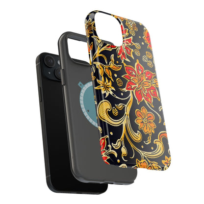 Floral Baroque Magnetic Impact Phone Case - DIGITAL X