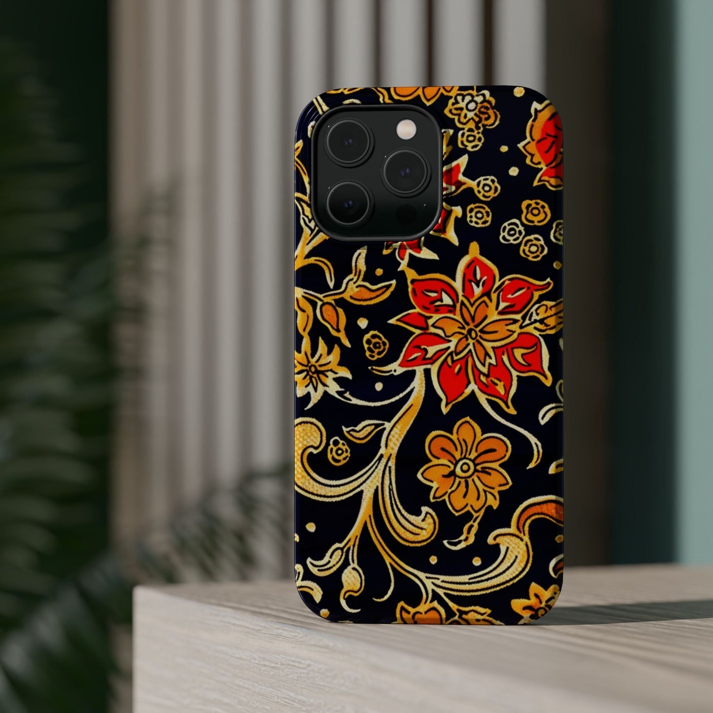 Floral Baroque Magnetic Impact Phone Case - DIGITAL X