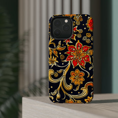 Floral Baroque Magnetic Impact Phone Case - DIGITAL X