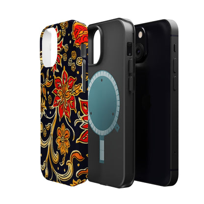 Floral Baroque Magnetic Impact Phone Case - DIGITAL X