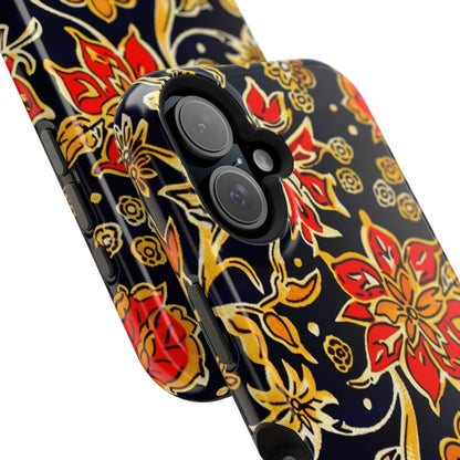 Floral Baroque Magnetic Impact Phone Case - DIGITAL X