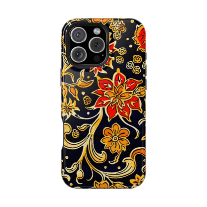 Floral Baroque Magnetic Impact Phone Case - DIGITAL X