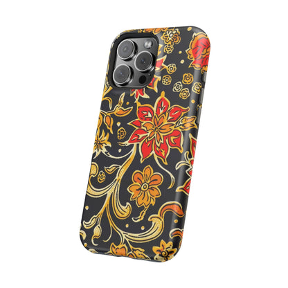 Floral Baroque Magnetic Impact Phone Case - DIGITAL X