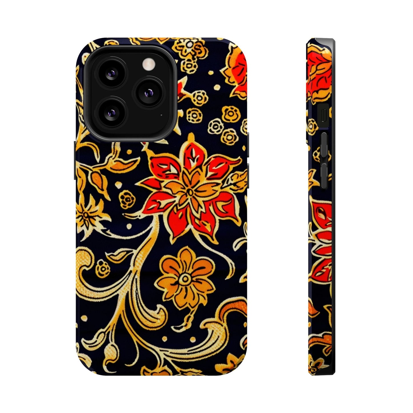 Floral Baroque Magnetic Impact Phone Case - DIGITAL X