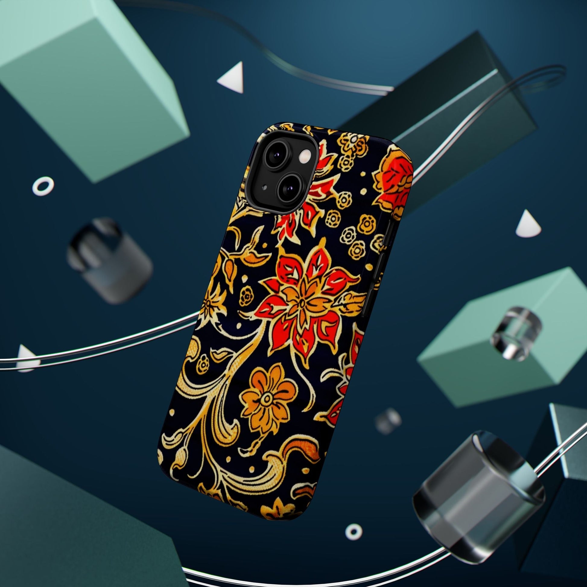 Floral Baroque Magnetic Impact Phone Case - DIGITAL X