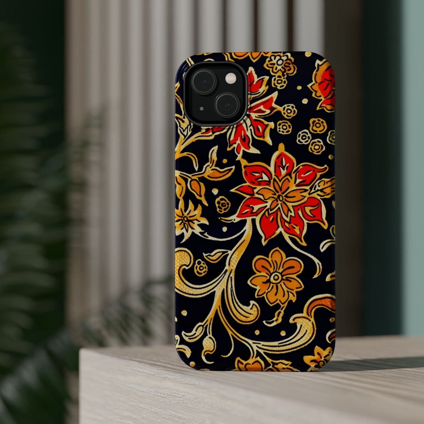 Floral Baroque Magnetic Impact Phone Case - DIGITAL X