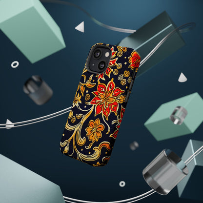Floral Baroque Magnetic Impact Phone Case - DIGITAL X