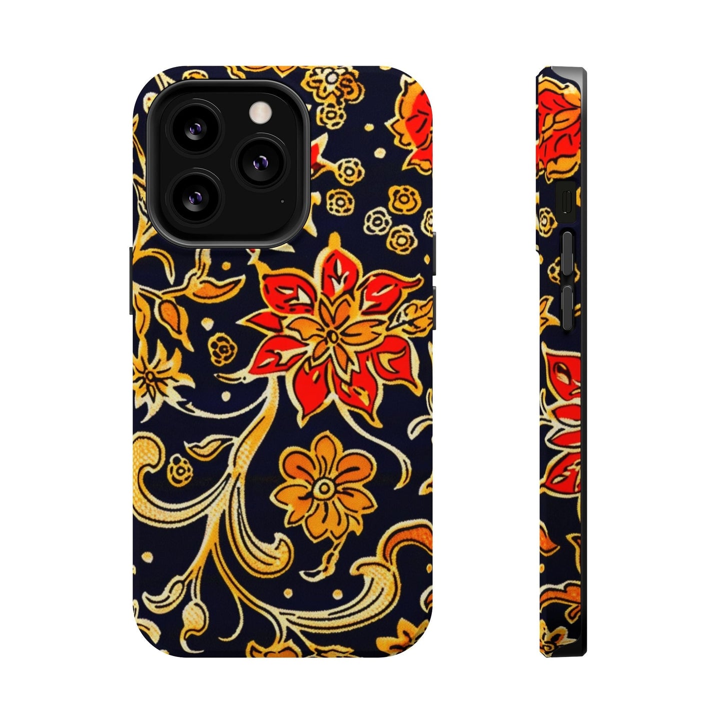 Floral Baroque Magnetic Impact Phone Case - DIGITAL X