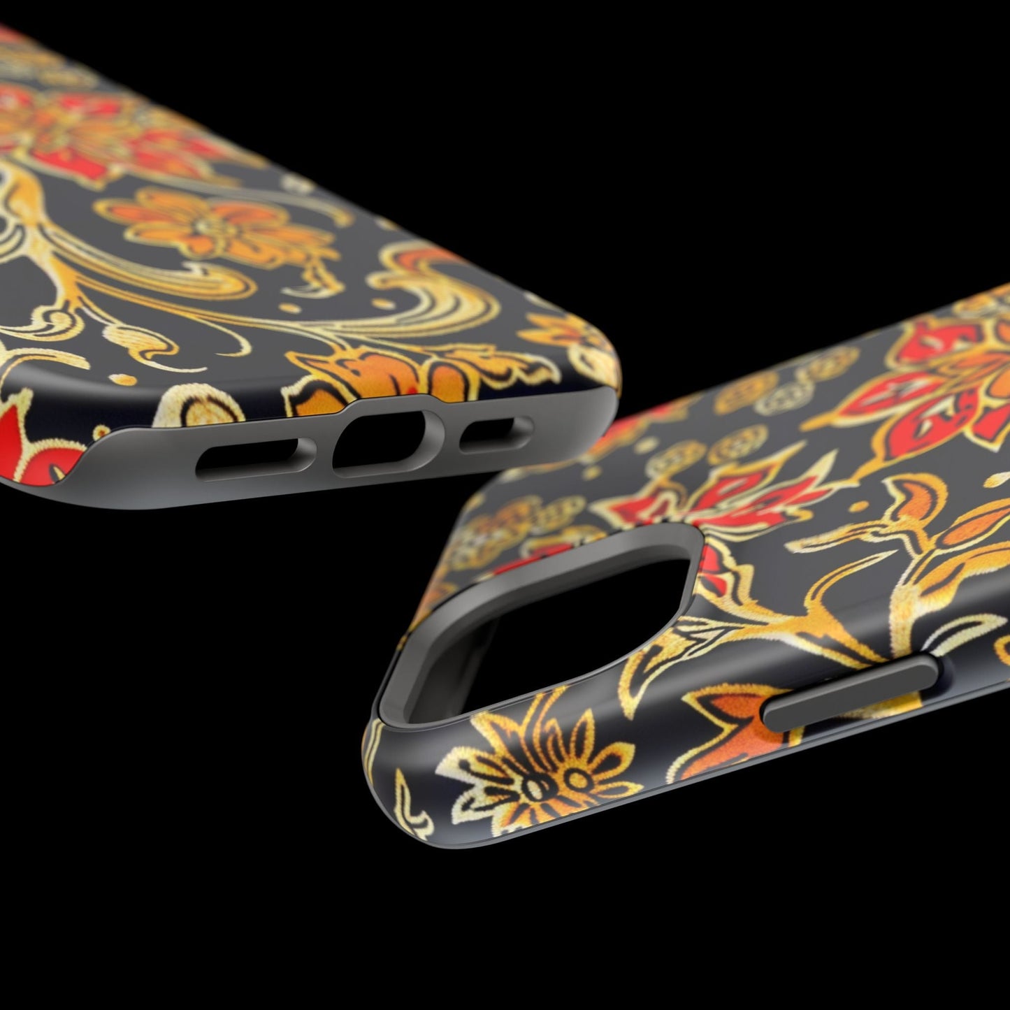Floral Baroque Magnetic Impact Phone Case - DIGITAL X