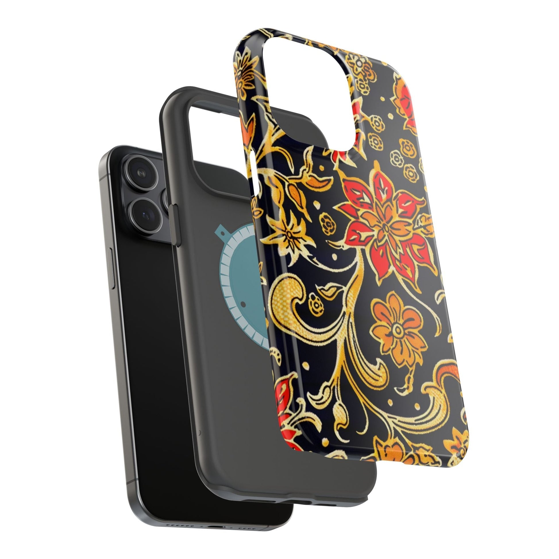 Floral Baroque Magnetic Impact Phone Case - DIGITAL X