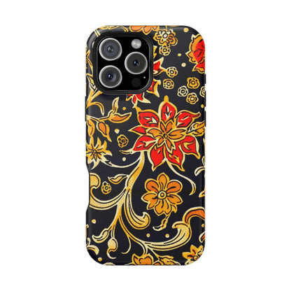 Floral Baroque Magnetic Impact Phone Case - DIGITAL X